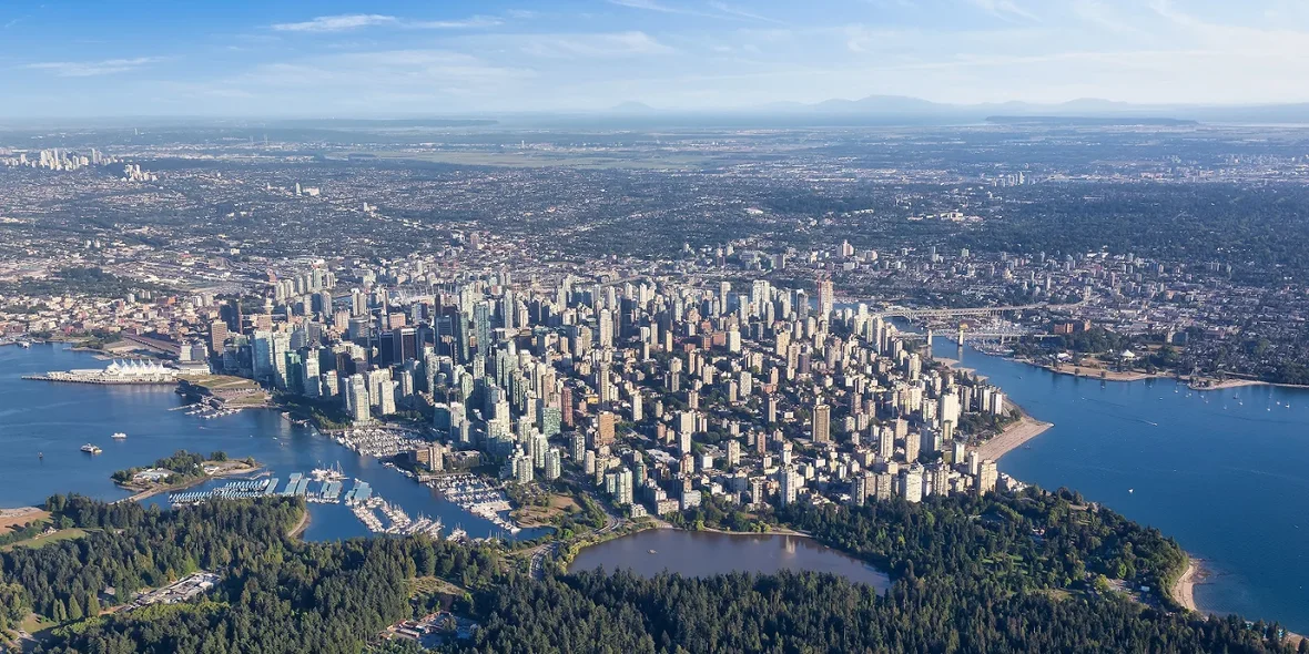 View of downtown Vancouver, British Columbia, Canada