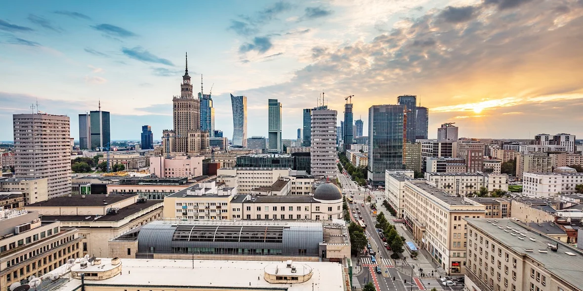 Панорамный вид на Варшаву