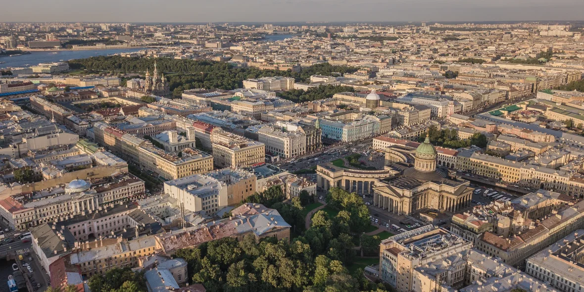 Городской пейзаж Санкт-Петербурга, Россия