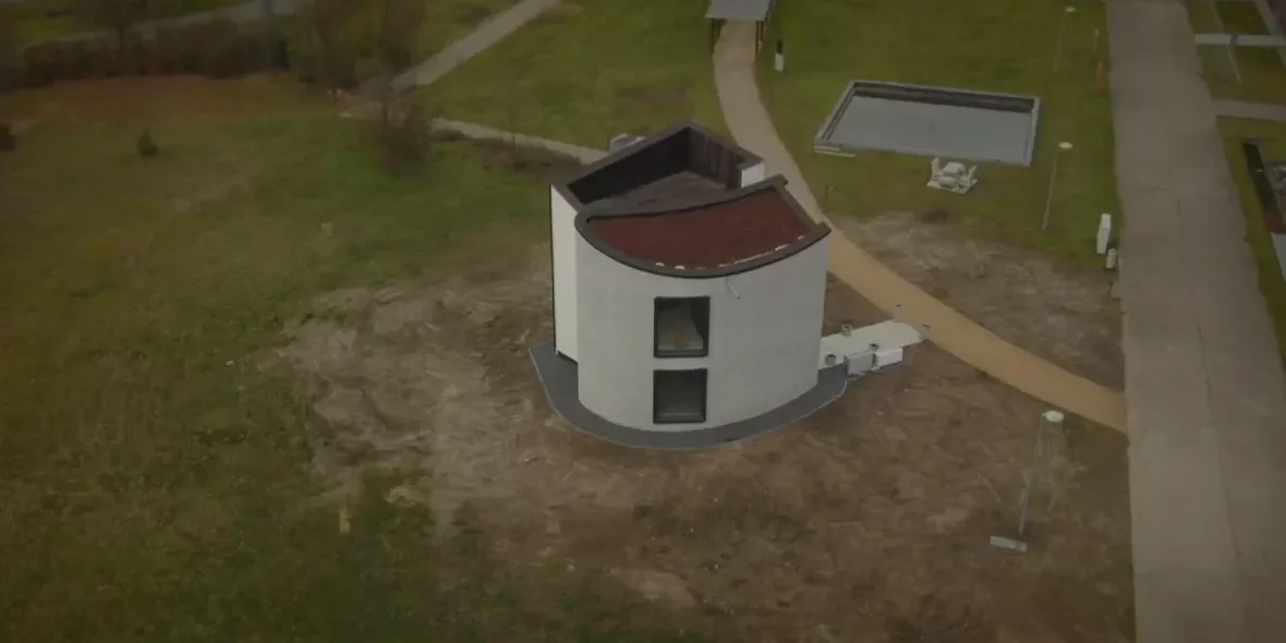 House of the future built by Europe's largest 3D printer