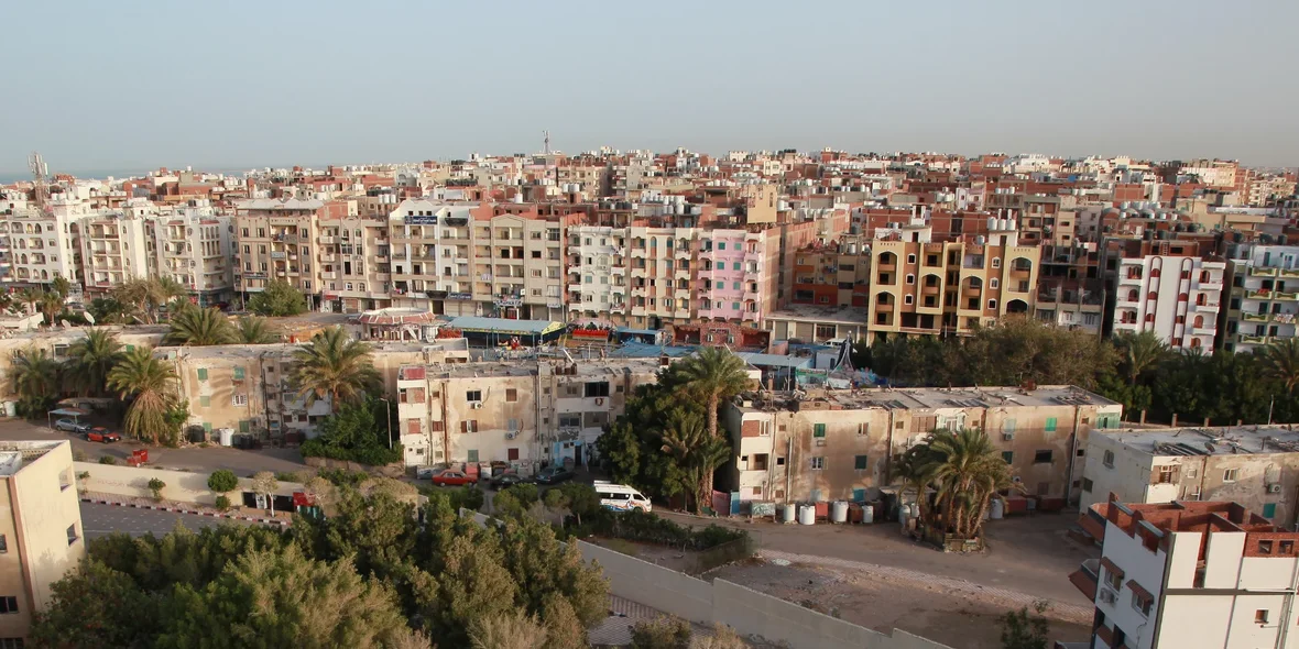 Aerial view of Hurghada city