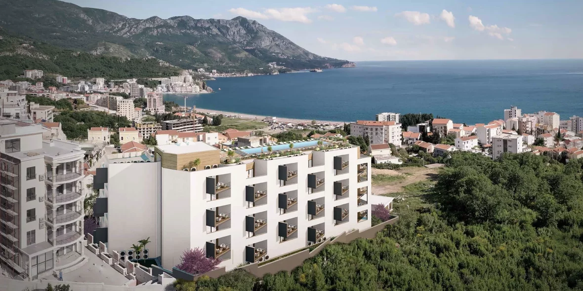 Residential complex in Montenegro on the first line