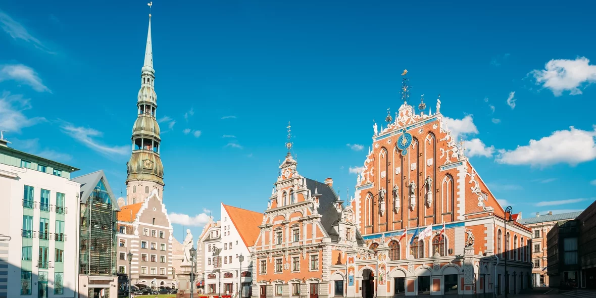 beautiful center of Riga in Latvia