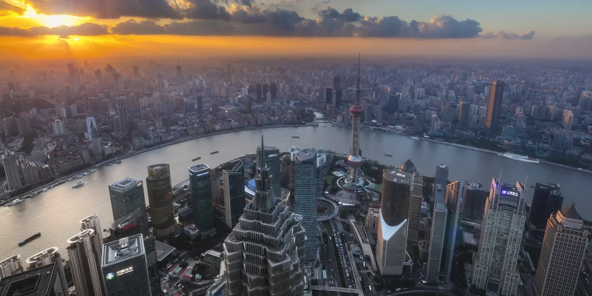 Where do Chinese Invest: Top Countries. View of Shanghai, China