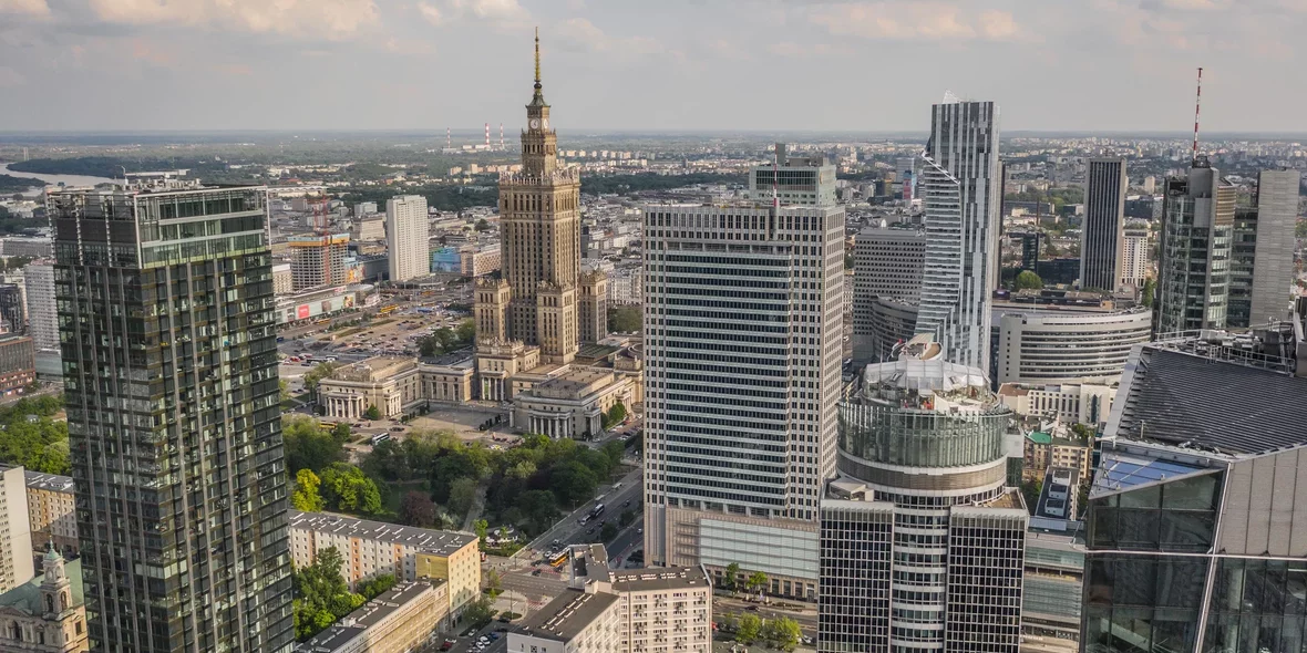 Warschau, Ansicht von oben