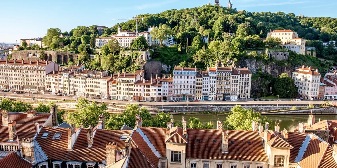 La ville de Lyon en France