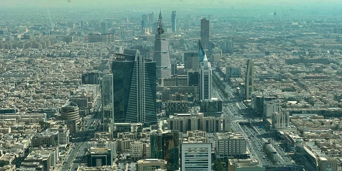 aerial view of Saudi Arabia