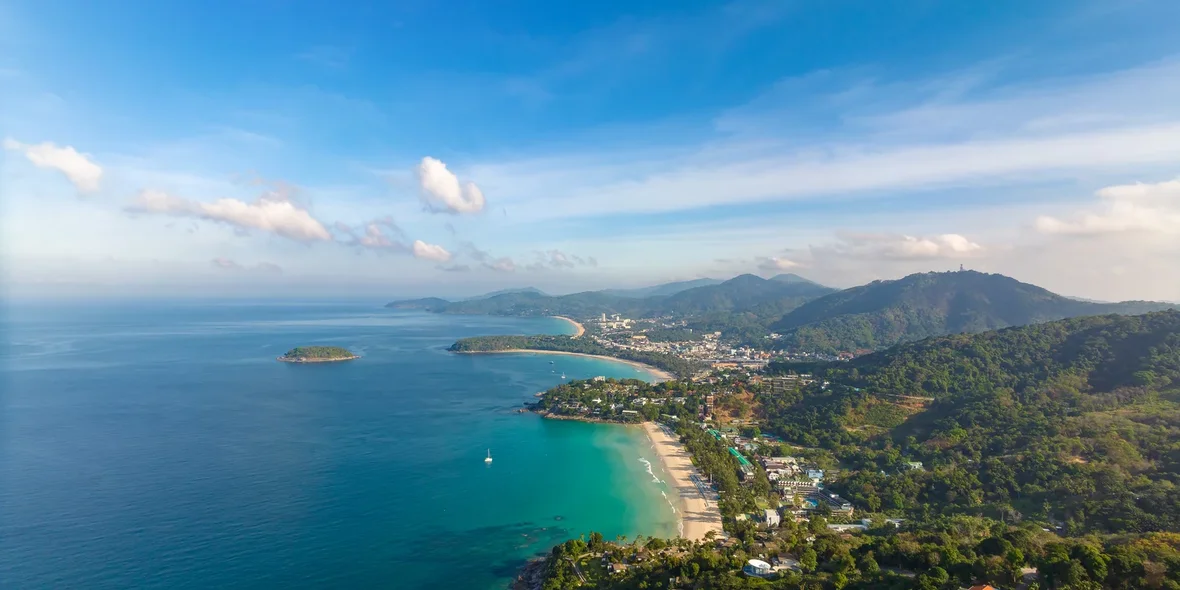 Aerial view of Phuket, Thailand