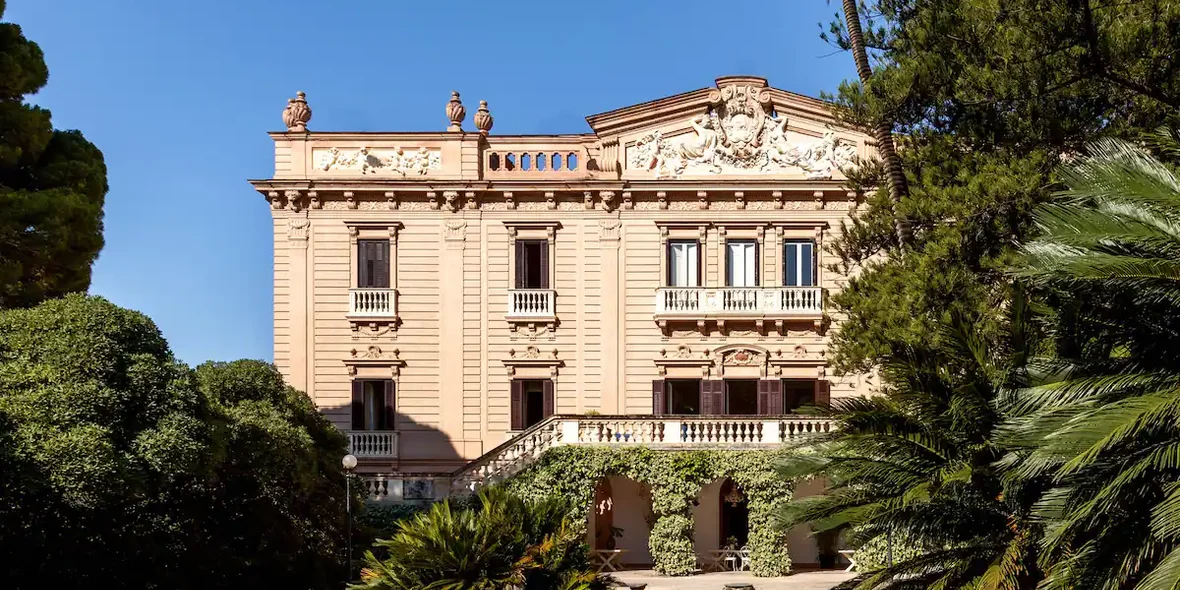 Villa Tasca in Palermo, Sicily. In this villa was filmed one of the episodes of the series «White Lotus».