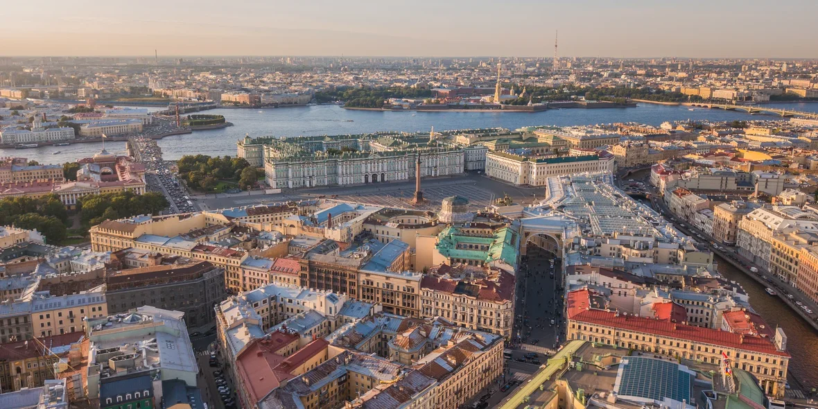 Городской пейзаж Санкт-Петербурга, Россия