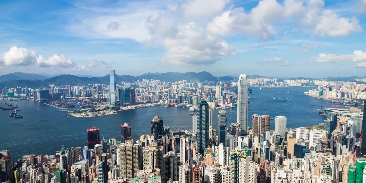 Гонконг, вид сверху