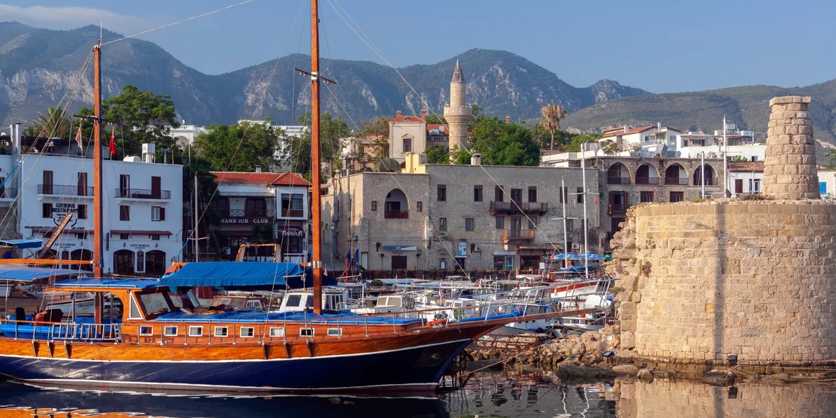 Harbor in Kyrenia, Turkish Cyprus