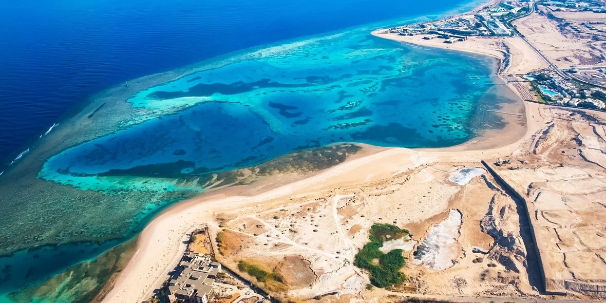 Beautiful view of the Egyptian coast