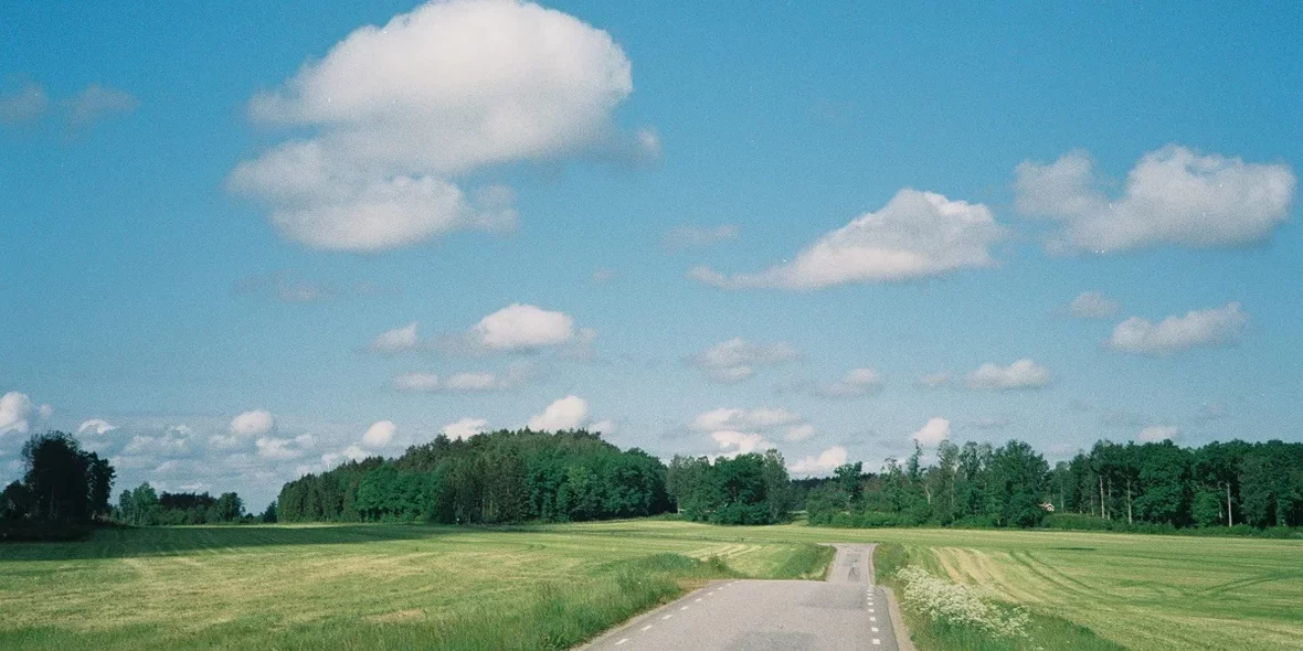 The road in Sweden