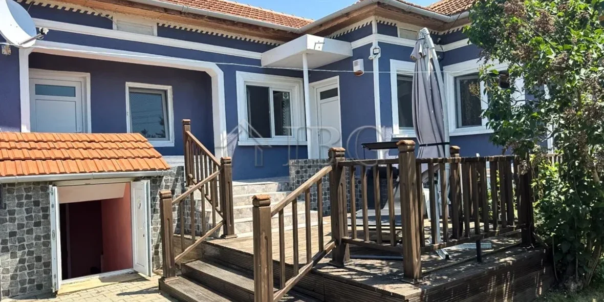 Courtyard and facade of a house in Bulgaria