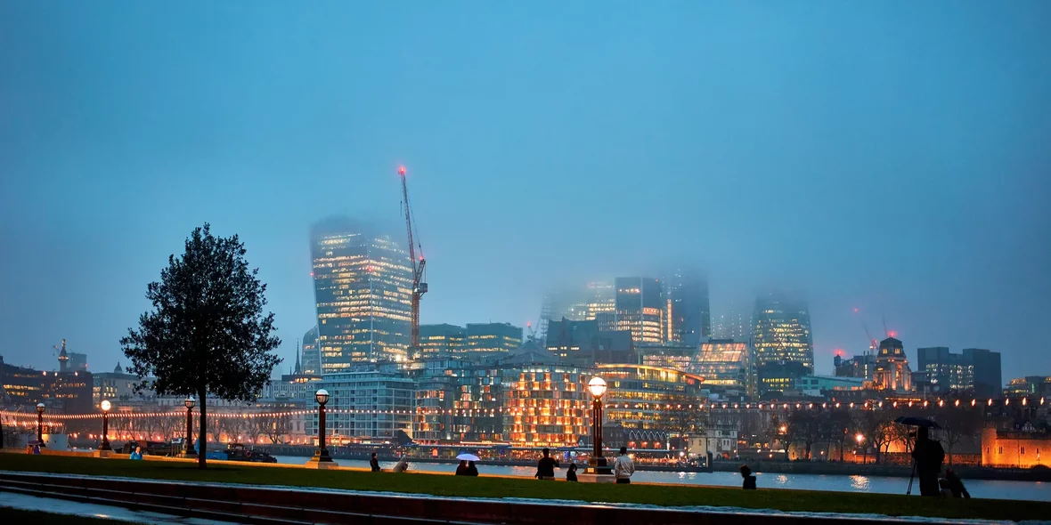 London in a fog