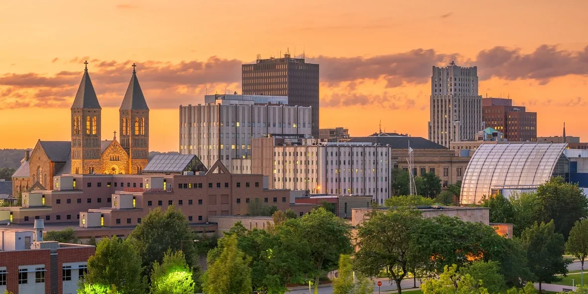 Акрон, штат Огайо, США Skyline