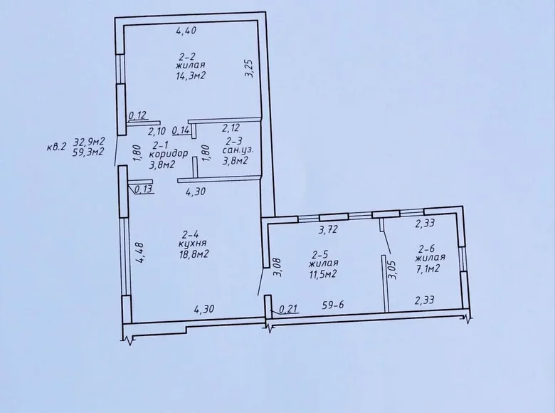 Dom 59 m² Homel, Białoruś