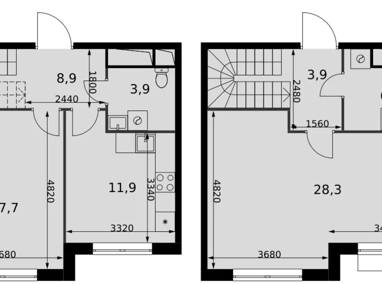 Apartamento 2 habitaciones 81 m² Razvilka, Rusia