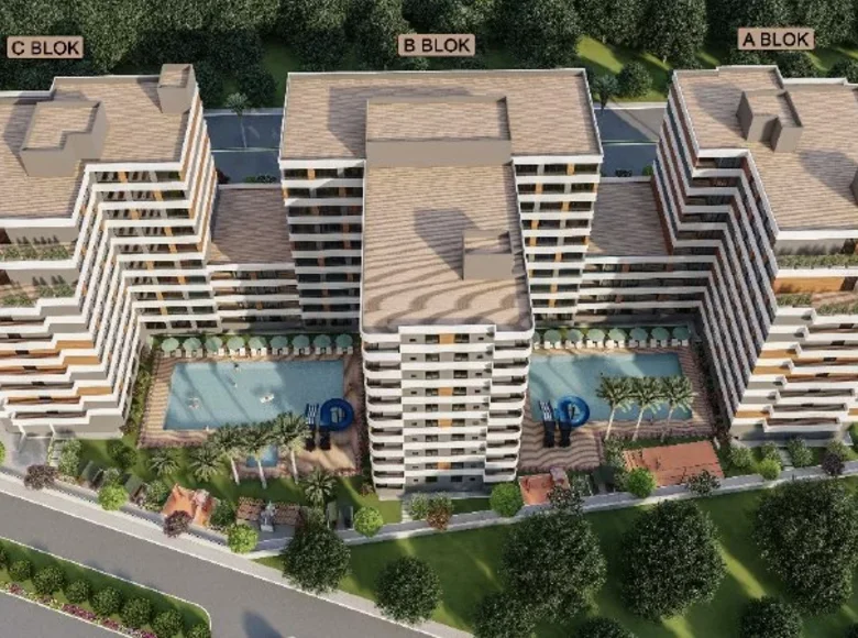 Apartamento 2 habitaciones 60 m² Mezitli, Turquía