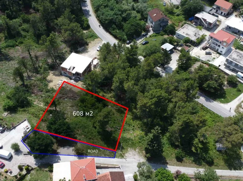 Działki 608 m² Tivat, Czarnogóra