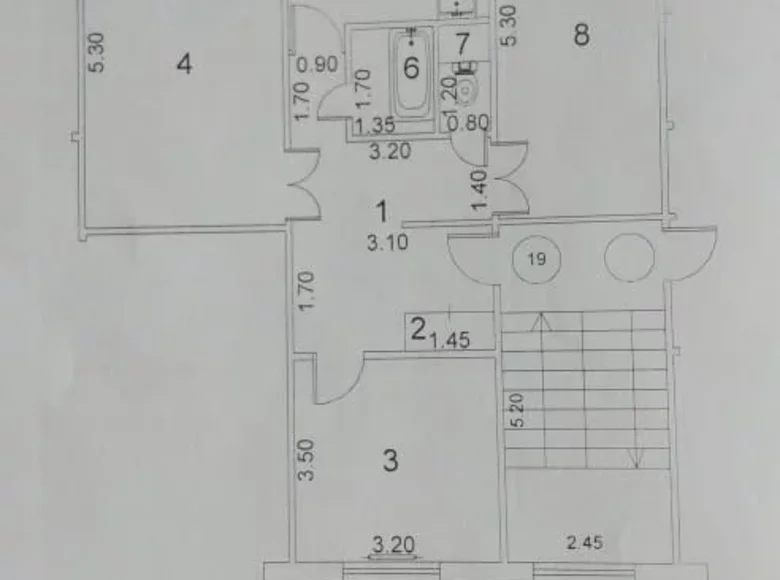 Квартира 3 комнаты 76 м² Ташкент, Узбекистан