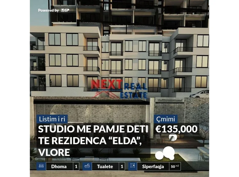 Студия 2 комнаты 50 м² Влёра, Албания