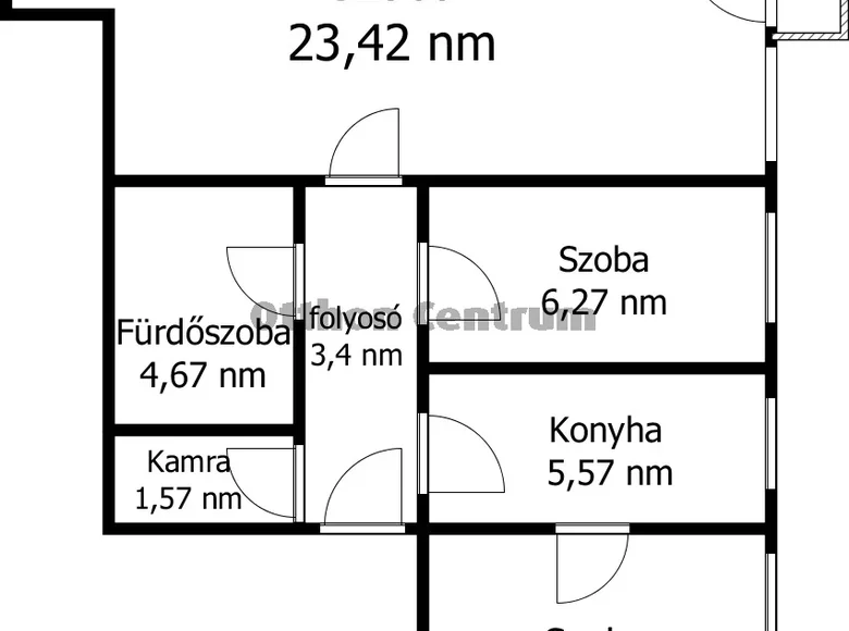 Apartamento 3 habitaciones 51 m² Kazincbarcika, Hungría