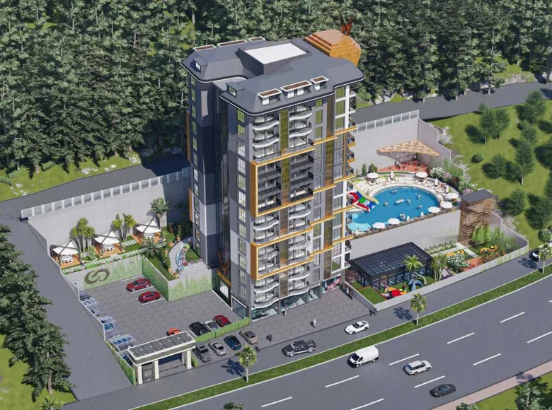 Квартира 2 комнаты 50 м² Mahmutlar, Турция