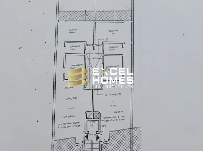 2 bedroom penthouse  Żebbuġ, Malta