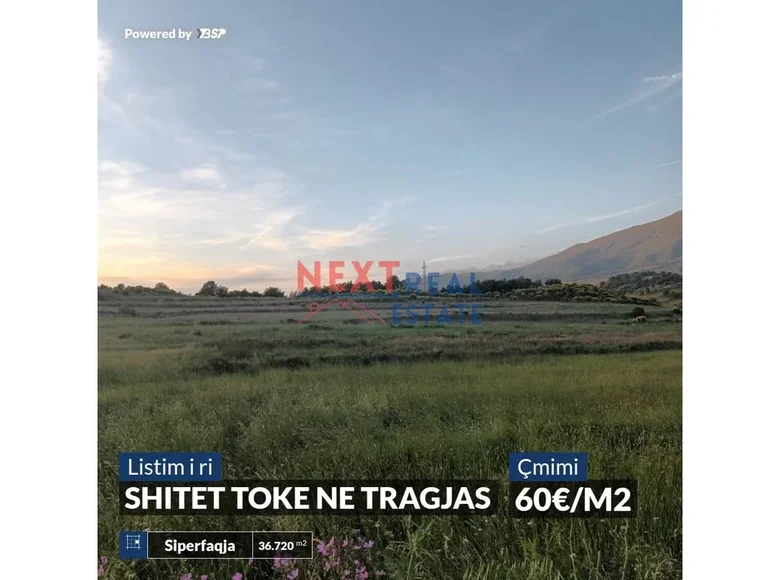 Atterrir 36 720 m² Tragjas, Albanie