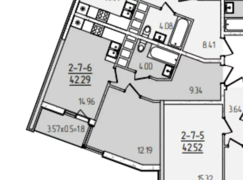 Apartamento 2 habitaciones 42 m² Odesa, Ucrania