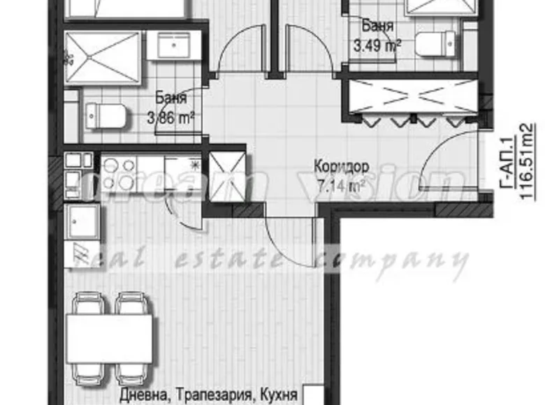 Квартира 117 м² Lozenec, Болгария