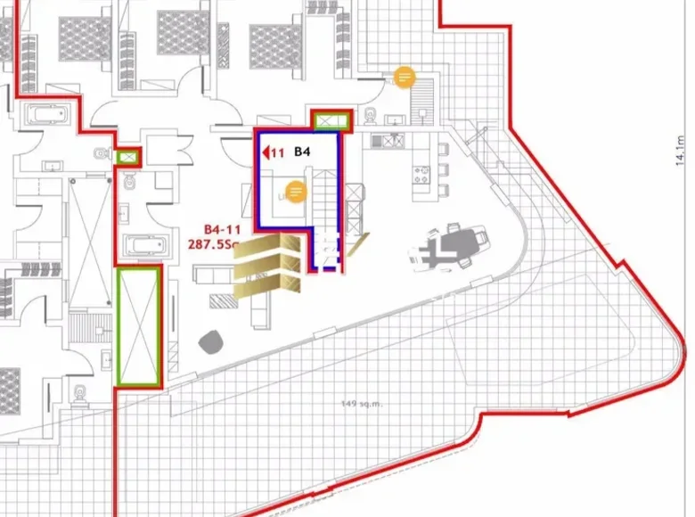 Penthouse 3 bedrooms  Marsascala, Malta