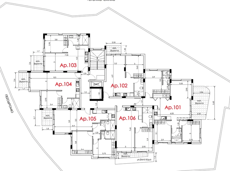 Квартира 1 спальня 55 м² Tserkezoi Municipality, Кипр