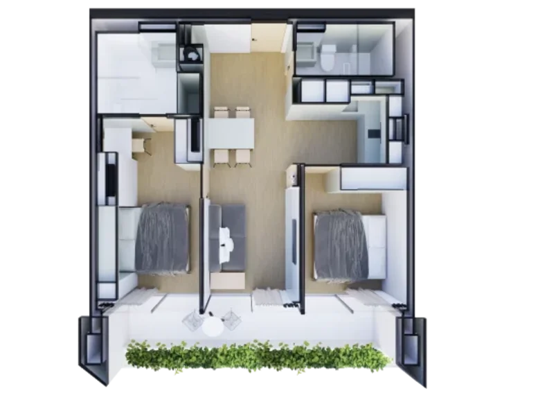 Apartamento 2 habitaciones 72 m² Choeng Thale, Tailandia