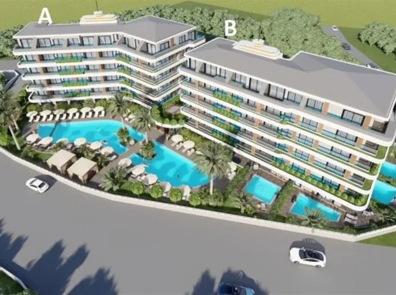 Квартира 1 спальня 51 м² Аланья, Турция
