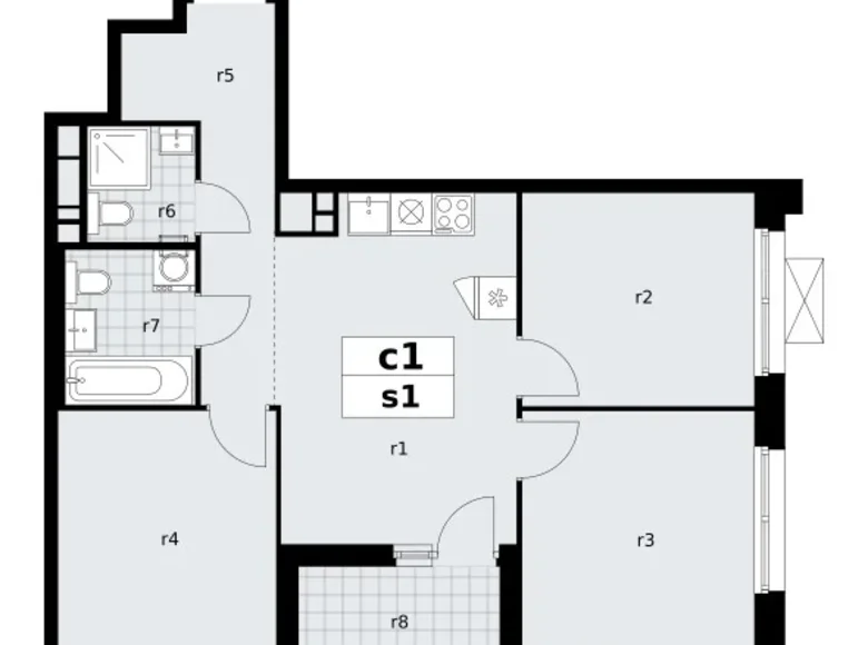 Квартира 3 комнаты 65 м² поселение Сосенское, Россия