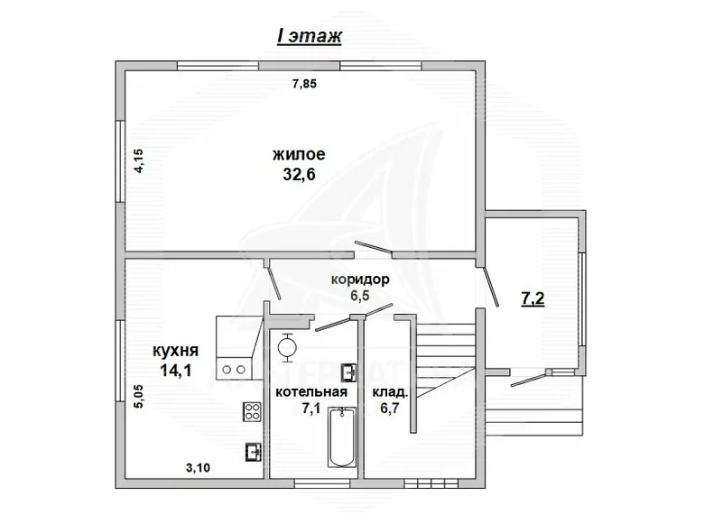 House 124 m² Kobryn, Belarus