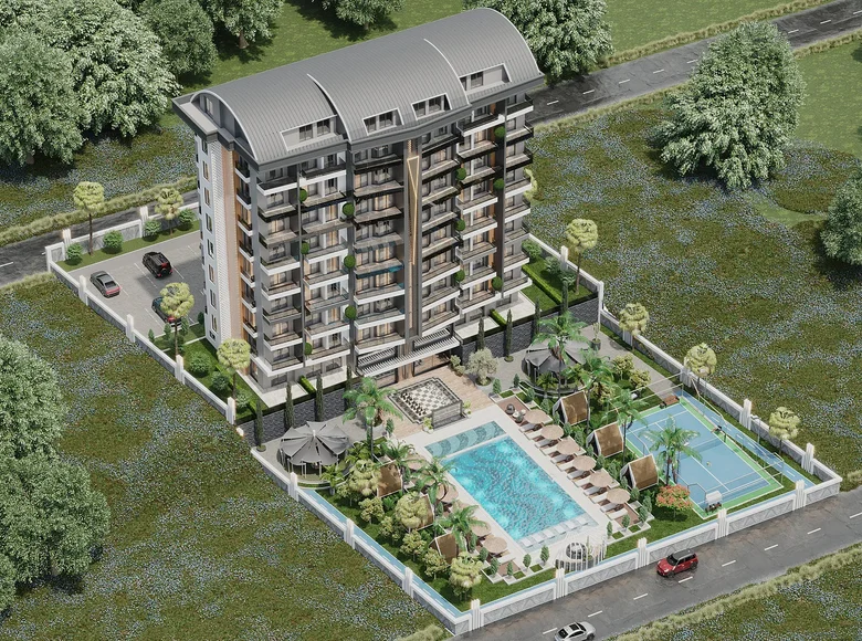 Penthouse 3 pokoi 91 m² Muratpasa, Turcja