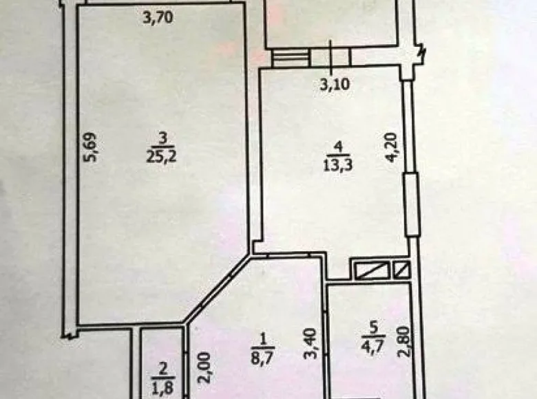 Apartamento 1 habitación 60 m² Odesa, Ucrania