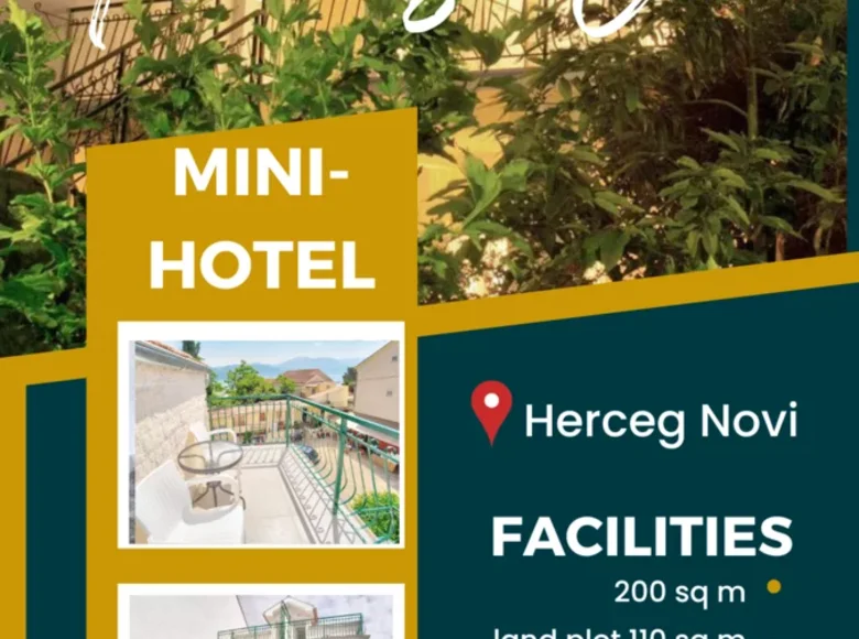 Hotel 200 m² in Herceg Novi, Montenegro