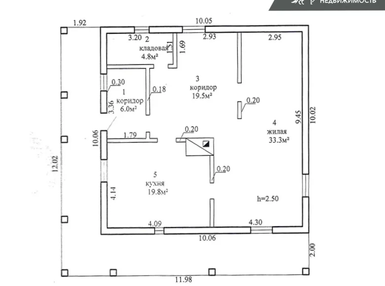 Maison 83 m² Rakauski siel ski Saviet, Biélorussie