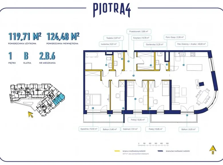 Пентхаус 5 комнат 124 м² Гдыня, Польша