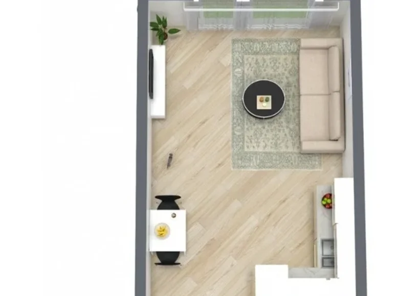1 room apartment 29 m² Klaipėda, Lithuania