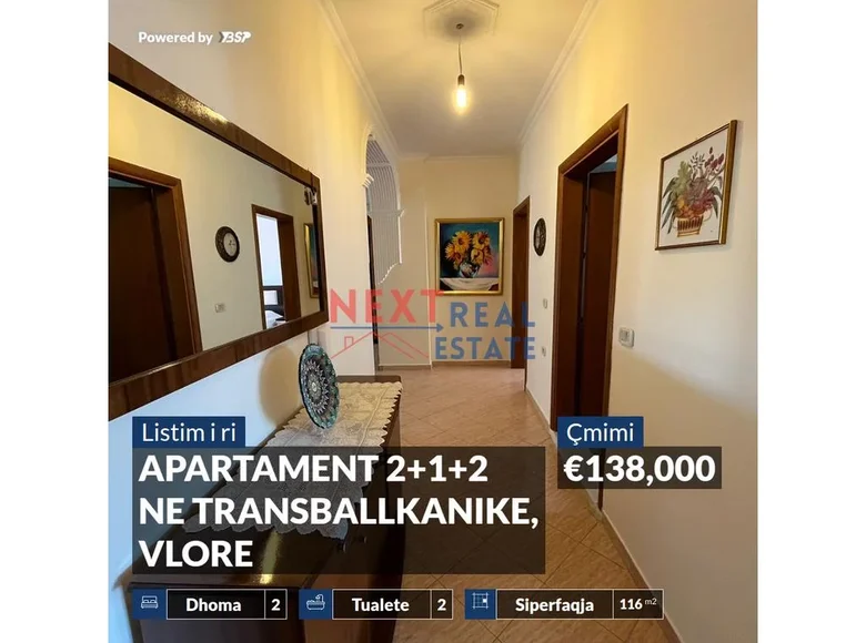 Квартира 3 комнаты 107 м² Влёра, Албания