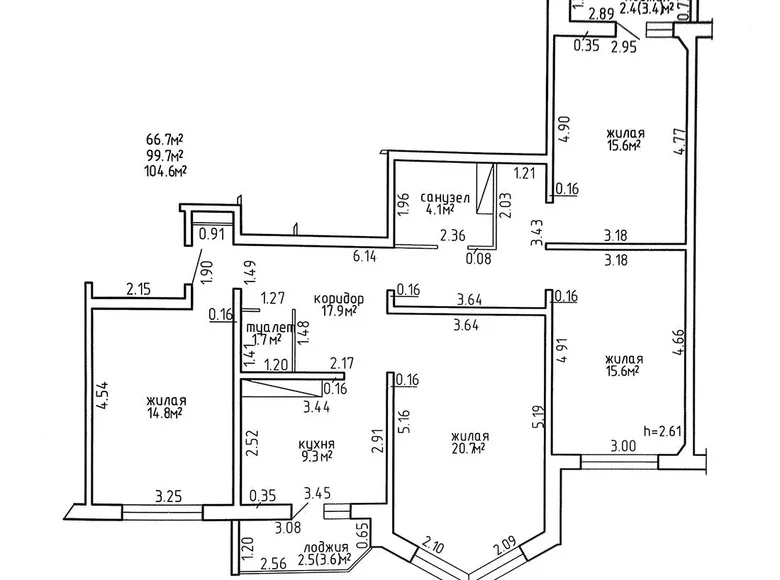 Wohnung 4 zimmer 105 m² Barauljany, Belarus