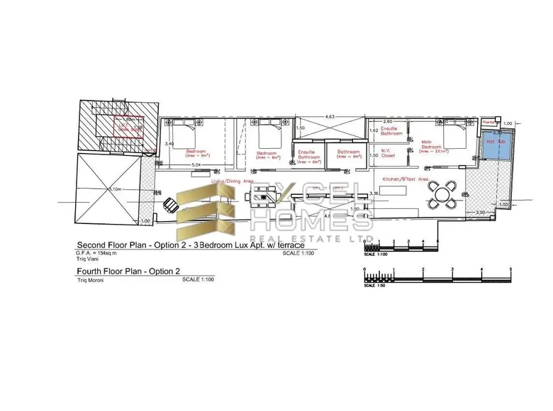 3 bedroom apartment  Sliema, Malta