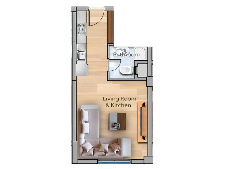 Wohnung 9 zimmer 45 m² Trikomo, Nordzypern