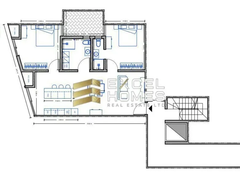 2 bedroom apartment  Birzebbugia, Malta